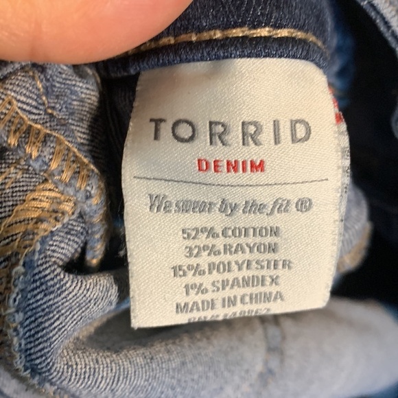 Torrid Jegging 16R – Medium Wash Skinny Stretch Denim Plus Size Comfort Fit Pant - Picture 10 of 11